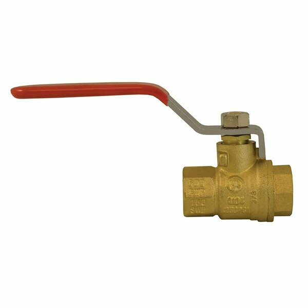 Jones Stephens 1/2 in. Brass Ball Valve, Threaded B67201